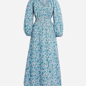 Floral Blue Maxi Dress